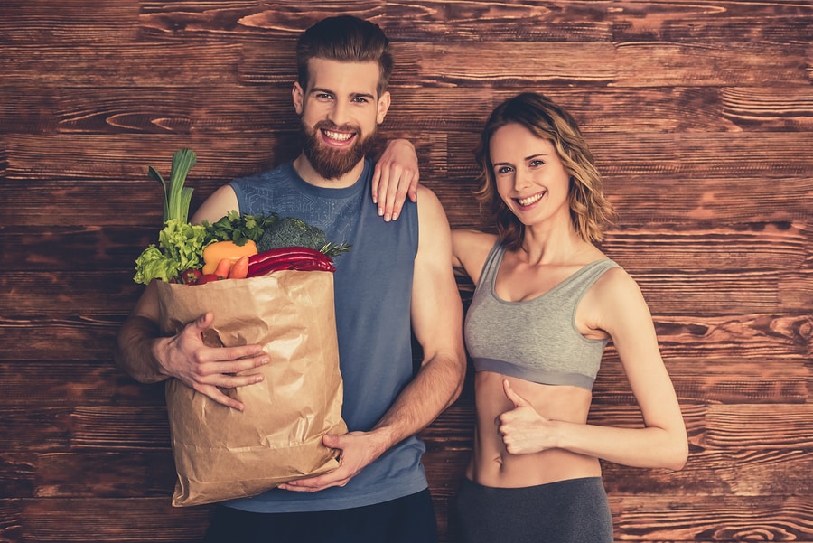 Couple With Healthy Food